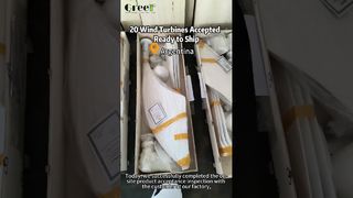 1kW 수평축 풍력 터빈 20개 승인됨 – 아르헨티나로 배송 준비 완료!