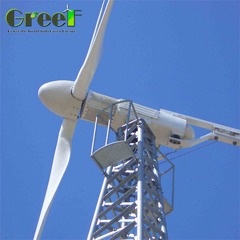 5-30kW 정격 전력 요구 사항을 위한 흰색 수평형 400RPM 정격 속도 풍력 터빈