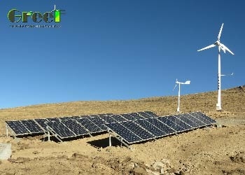 가정용 발전기 5 kw 10 kw를 위한 태양 전지판 풍력 발전용 터빈 송배전망 밖 / 혼합체