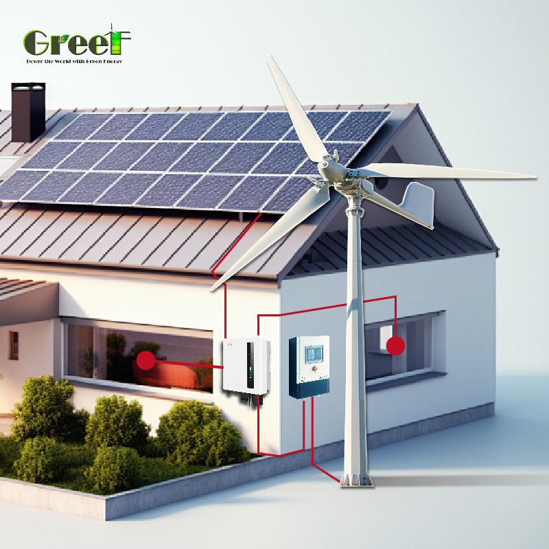 20KW / 30KW 피치 제어 풍력 터빈 가변 피치 기술 30% 고출력 발전 낮은 시작 풍속 2.5m/s