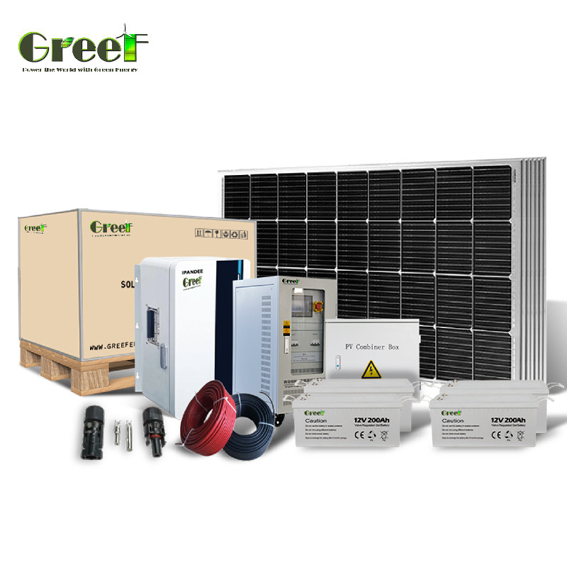 MPPT 충전 컨트롤러 48-240V 출력 전압과 함께 5kW 오프 그리드 태양 시스템