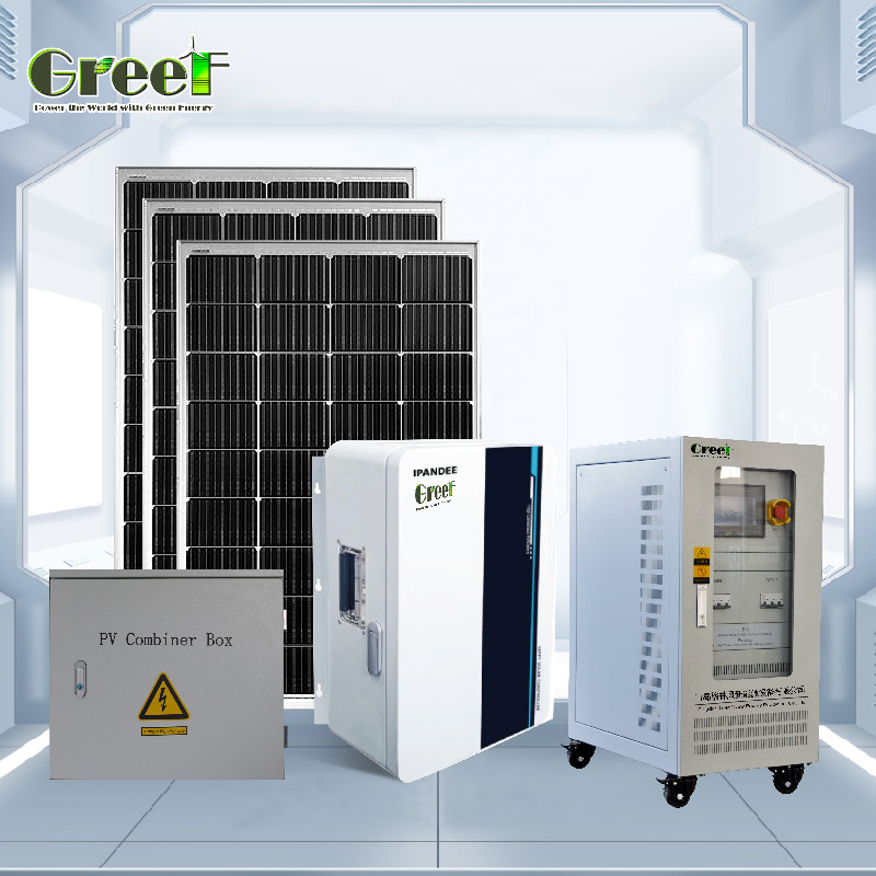 MPPT 충전 컨트롤러 48-240V 출력 전압과 함께 5kW 오프 그리드 태양 시스템