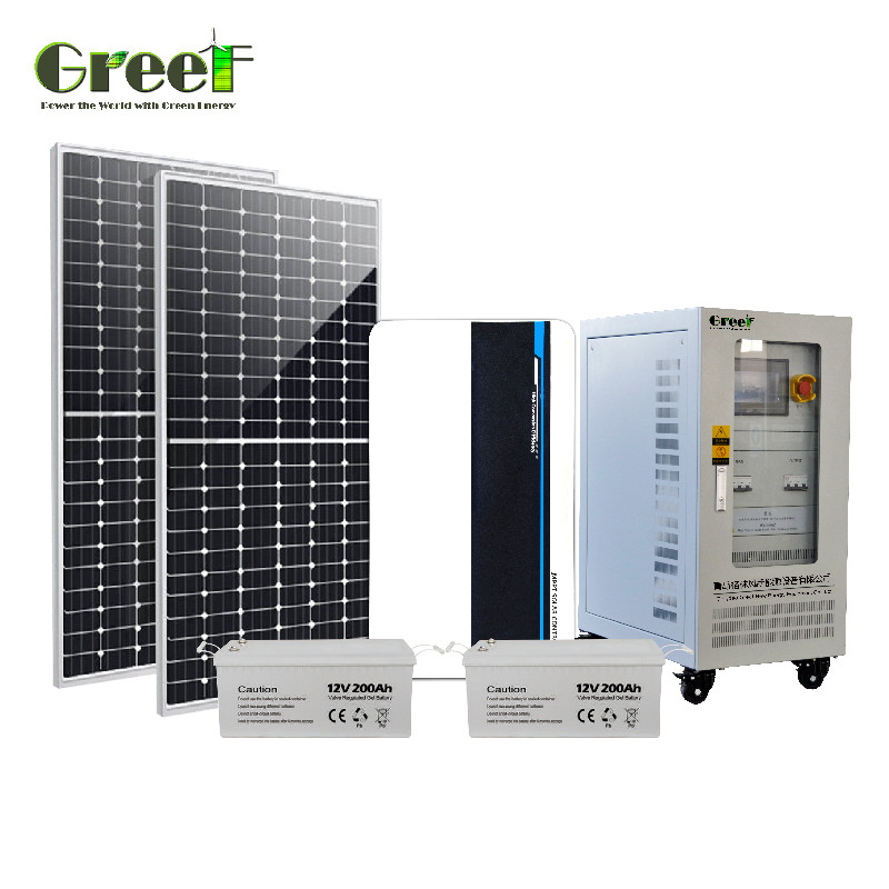 5kW 로드 파워 소형 오프 그리드 태양광 발전 시스템 PWM 충전 컨트롤러 포함