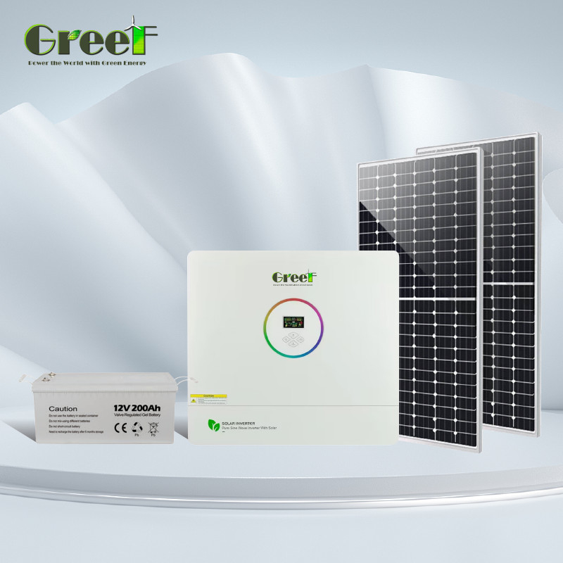 5KW 10kw On Grid Off Grid Solar Energy System With Storage Battery For Home Use