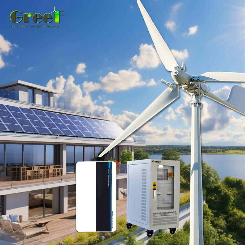 5kW 로드 파워 소형 오프 그리드 태양광 발전 시스템 PWM 충전 컨트롤러 포함