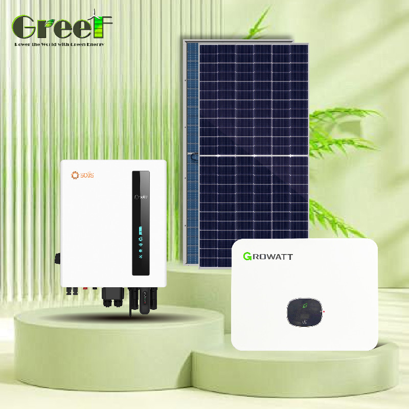 모노 크리스탈린 1kW-100kW 태양 전지 패널 최대 에너지 생산을 위한 모니터링과 함께 그리드 타이 시스템