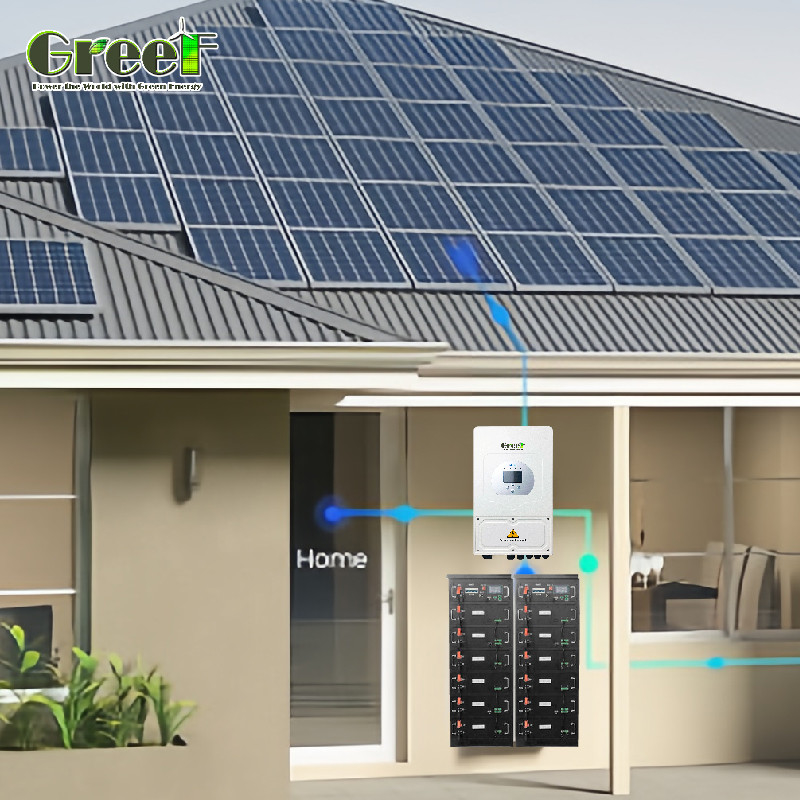 LCD 디스플레이 5kW PV 태양 시스템 5000W 로드 파워 하이브리드 태양 시스템 원격 제어