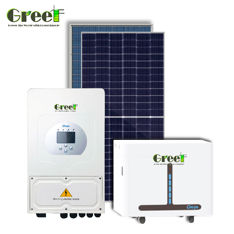 98% 효율성 하이브리드 태양 시스템 8Kw-10Kw 등급 출력력 PV 패널 설치