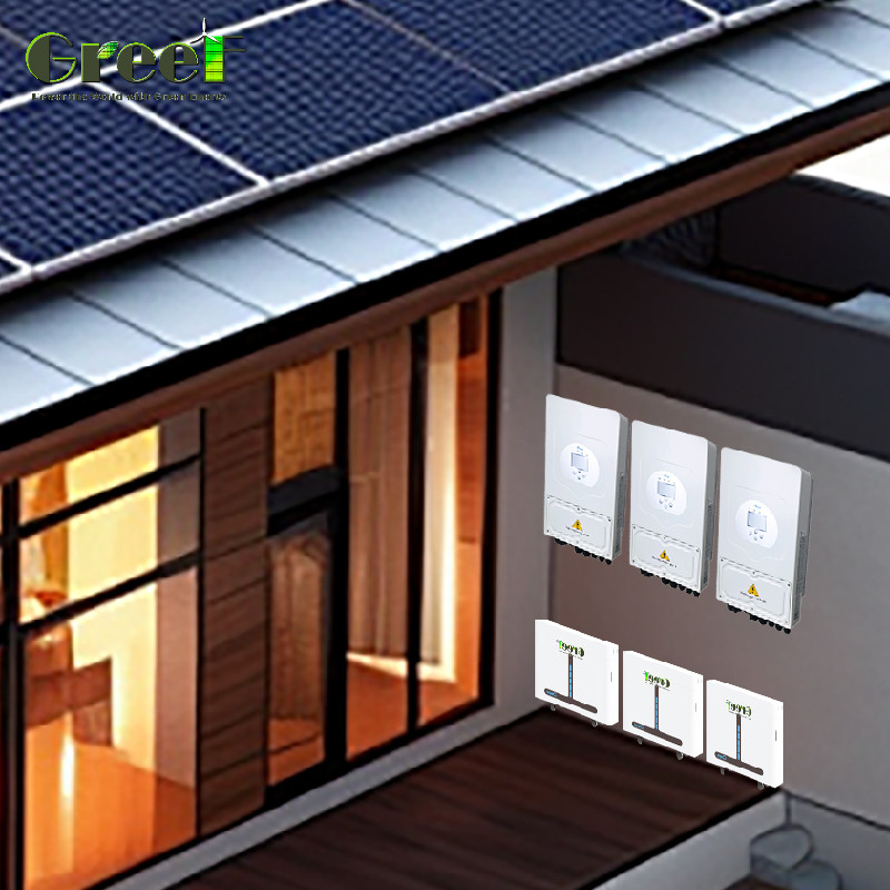 98% 효율성 하이브리드 태양 시스템 8Kw-10Kw 등급 출력력 PV 패널 설치