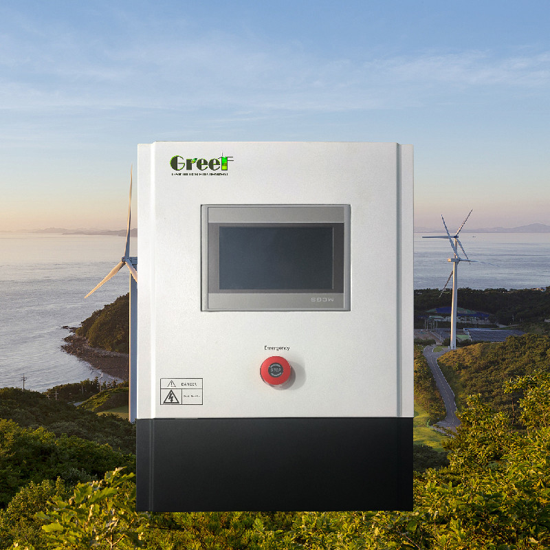 3kw 5kw lcd 터치 스크린 디스플레이 풍력 발전 시스템용 덤프 부하와 함께 온 그리드 컨트롤러