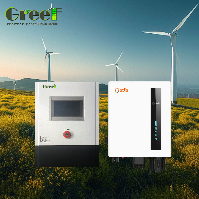 3kw 5kw lcd 터치 스크린 디스플레이 풍력 발전 시스템용 덤프 부하와 함께 온 그리드 컨트롤러