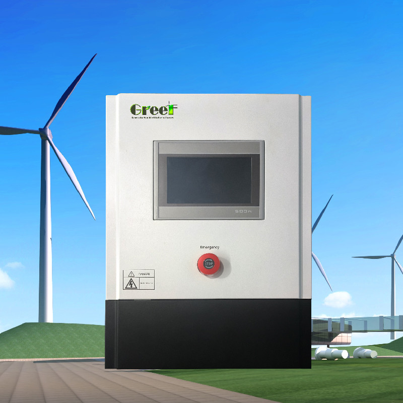 3kw 5kw lcd 터치 스크린 디스플레이 풍력 발전 시스템용 덤프 부하와 함께 온 그리드 컨트롤러