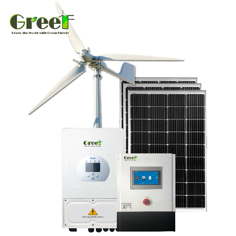 계통 연계형/하이브리드 풍력 터빈 컨트롤러 2kW 3kW 5kW 10kW DC 출력 타입 풍력 터빈 수력 터빈 시스템 솔루션