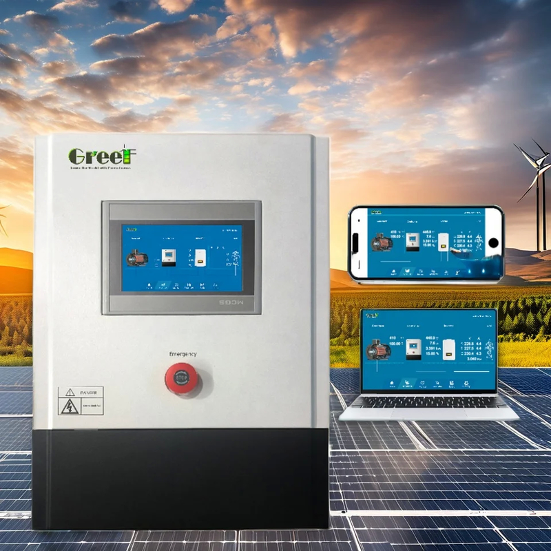 고급 5kw 750VDC 3단계 격자 연결 풍력 터빈 컨트롤러 향상 된 발전 통신 인터페이스 지상 결함