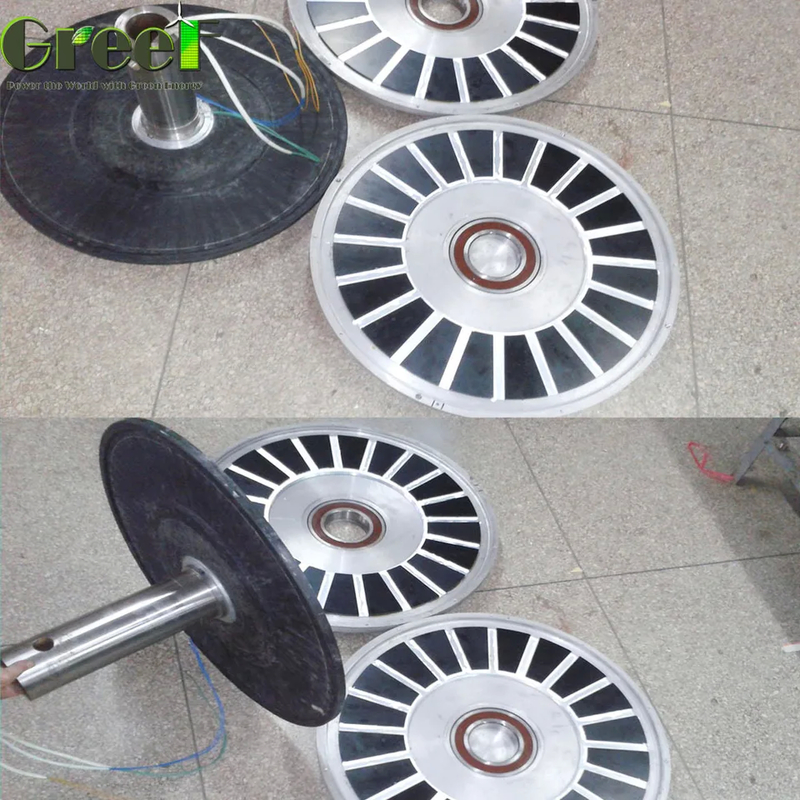 3단계 핵 없는 영구 자석 발전기 0.1kW ~ 20kW 낮은 토크
