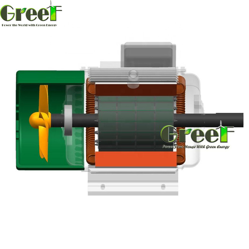 정격 출력 0.5kW-5000kW 영구 자석 발전기 최대 98% 효율 절연 등급 F/H