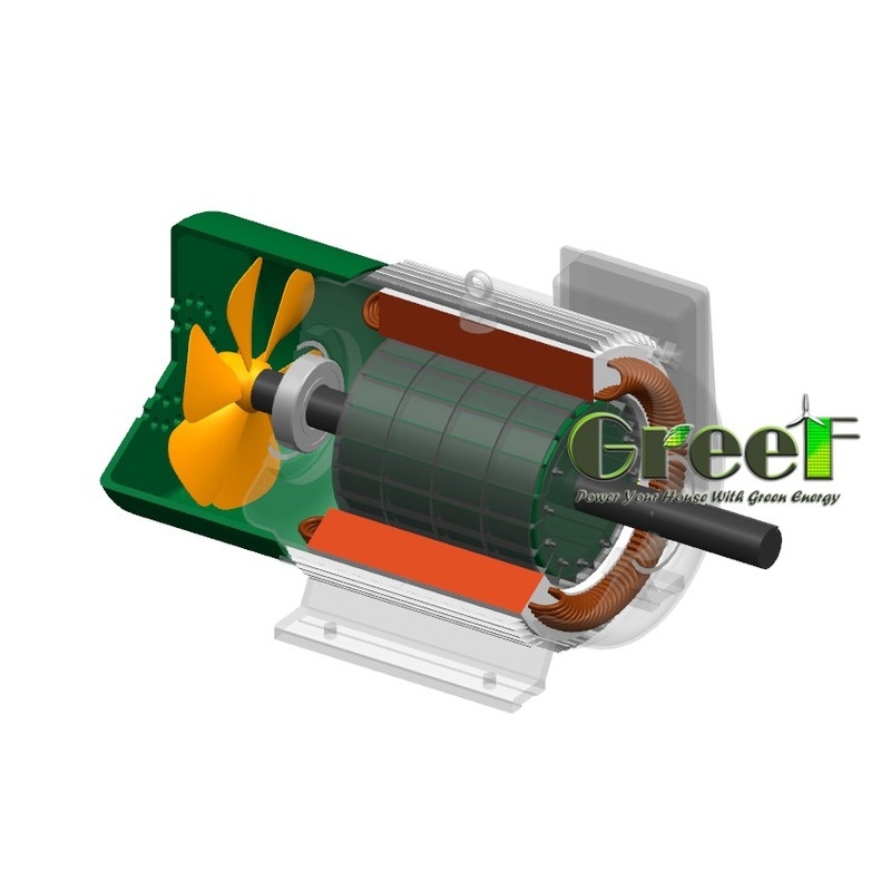 10kW 영구 자석 발전기 맞춤형 정격 전압 20rpm-3000rpm 정격 회전 가정용 풍력 터빈 수력 터빈