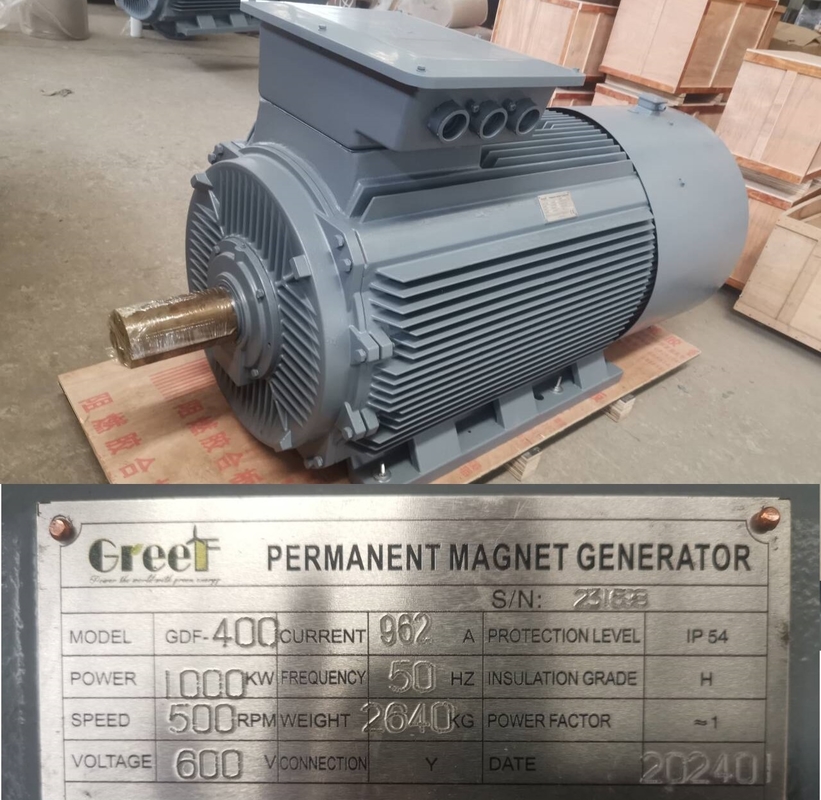 3단계 220V 380V 저속 PM 발전기 50KW 200KW