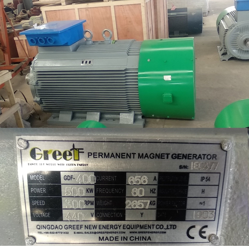 3단계 220V 380V 저속 PM 발전기 50KW 200KW