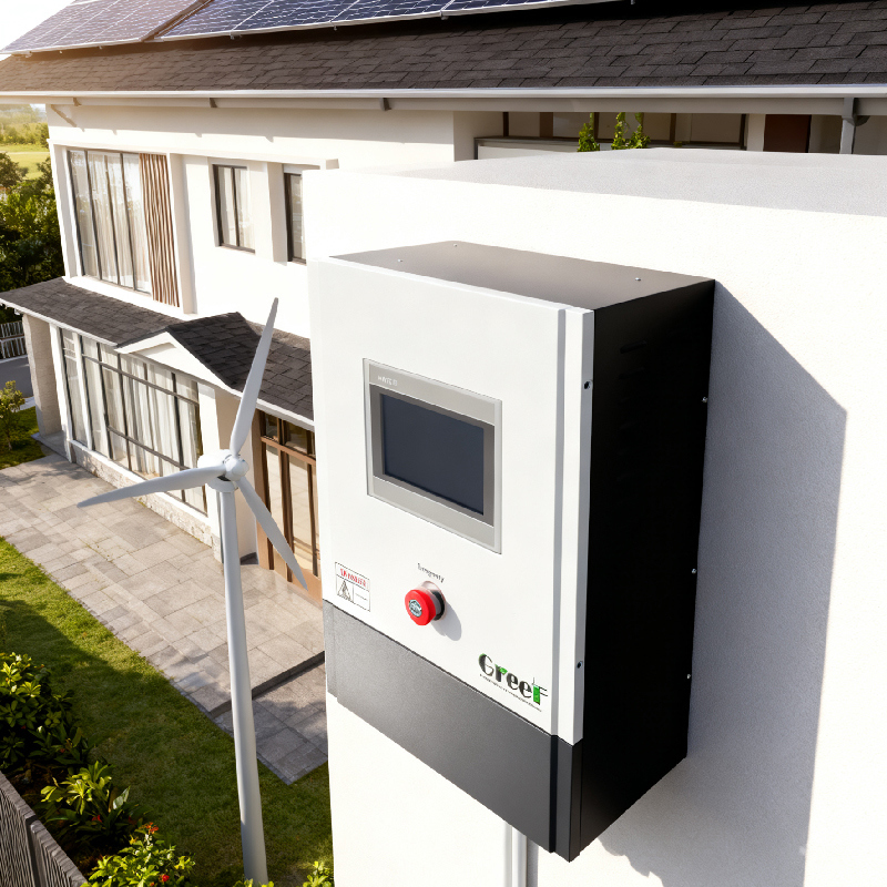 On Grid Controller with IP65 Outdoor Protection, Double Safety Control Systems, and Three-Phase Dump Load Brake System