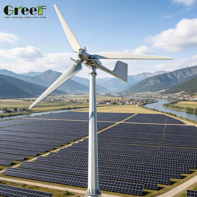 IEC 인증 리튬인산철 배터리 타입 바람 태양광 하이브리드 시스템, 작동 온도 -25 ~ 60 섭씨