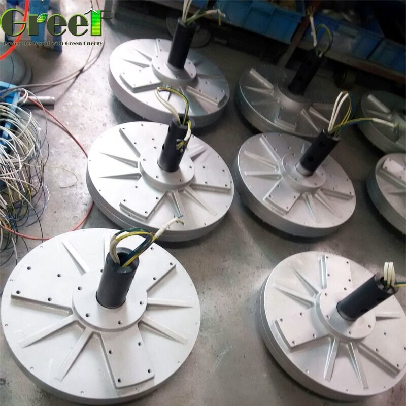 내구성 및 발전용으로 설계된 코어리스 영구 자석 발전기 알루미늄 합금, 정격 로터 속도 60rpm 700rpm