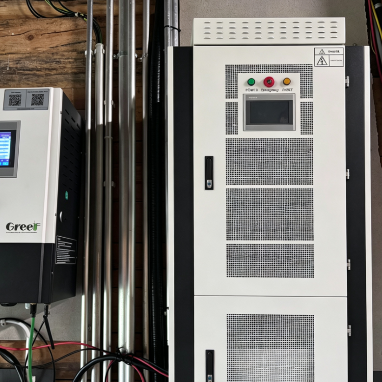 150V-550V 정격 입력 전압 및 산업용 지능형 공랭식 RS485 통신 모드 그리드 백업 인버터