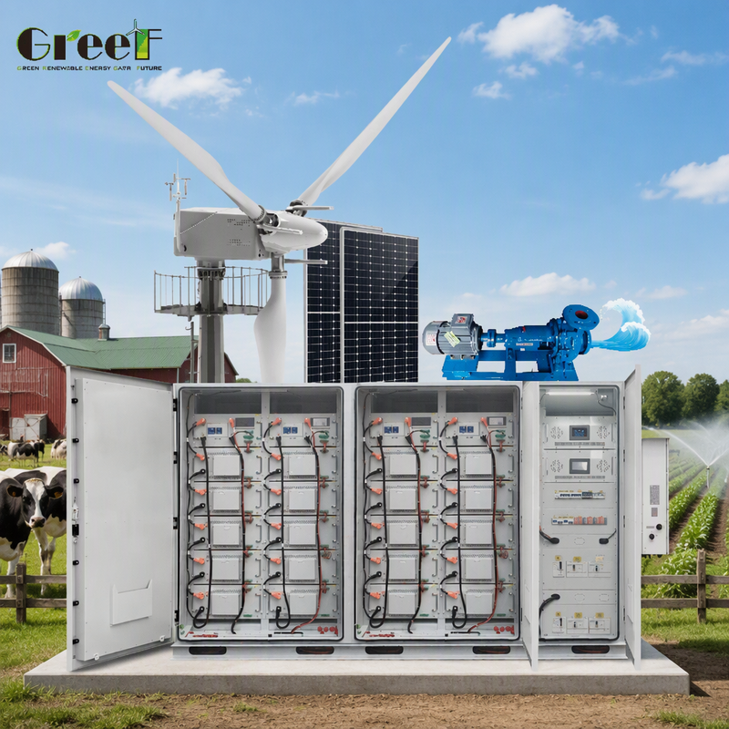 100-3000kW 하이브리드 태양 시스템과 풍력 추적 제어기 및 98.3% 인버터 효율