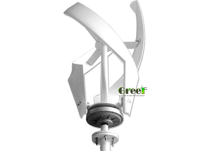 FRP 블레이드 ≤20db 소음 안전 3pcs 수직 축 풍력 터빈 바람 속도 50m/s
