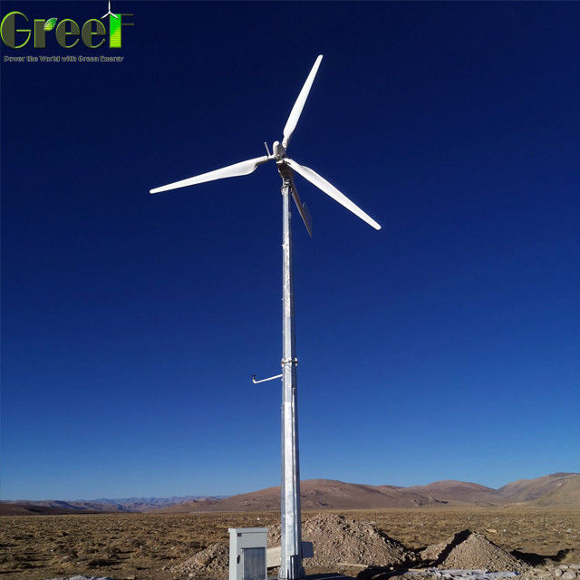 리페포4 배터리 SWT 5kw 10kw의 태양 전기 하이브리드 시스템을 위한 원심 피치 제어 풍력 터빈